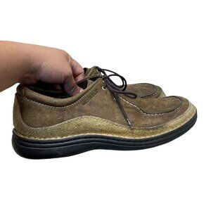 Merrell Oracle Brown Leather Hiking Shoes Peat Moss J43819 Mens Size 11 Casual